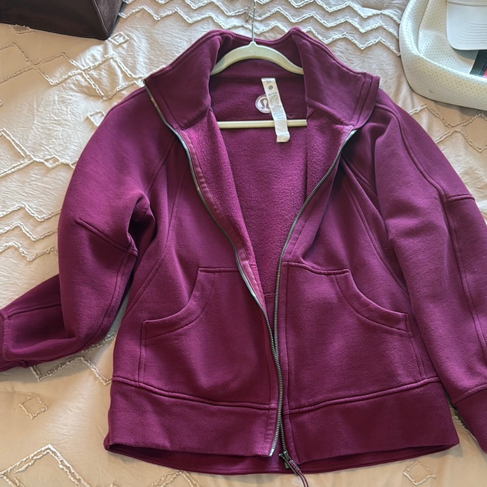 Lululemon Athletica Red Bomber Jacket Relaxed Fit